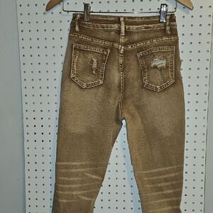 Stylish Tan Skinny Jeans for Women Size Small